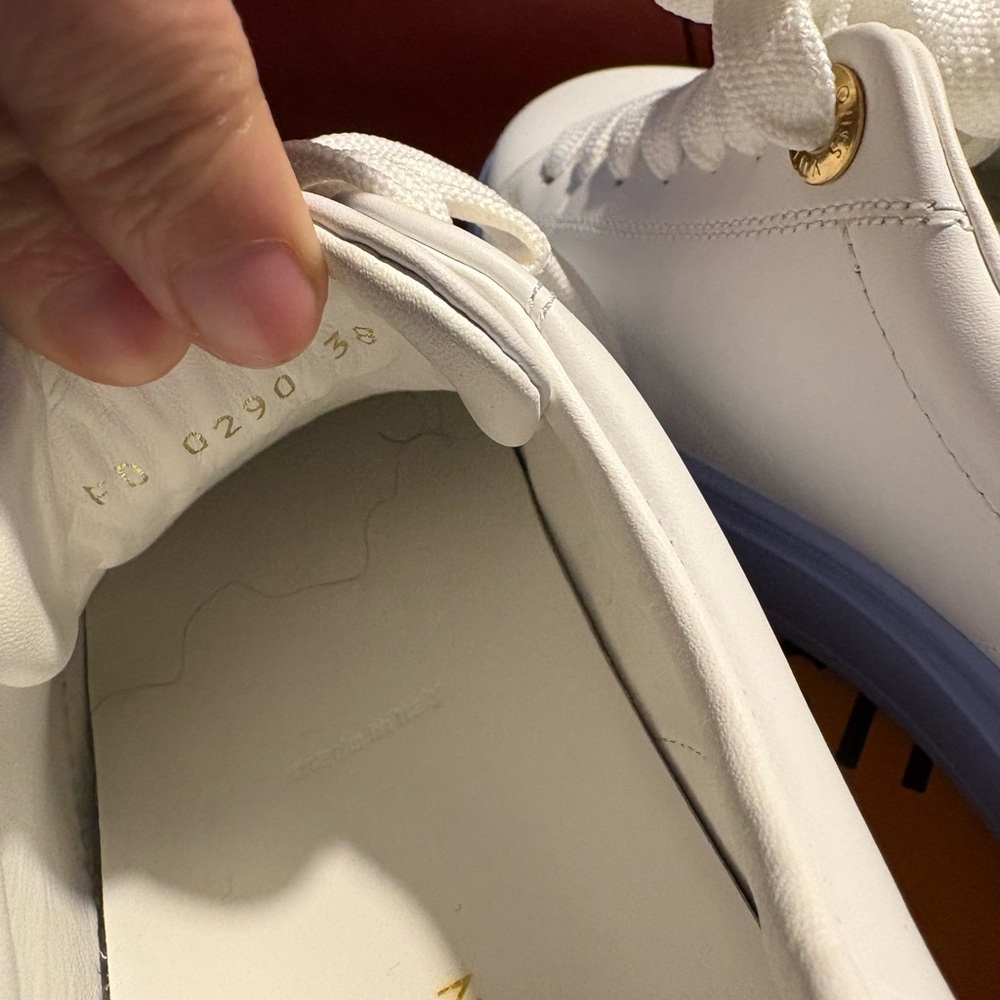 Louis Vuitton Women's Sneakers in White and Blue - Picture 5 of 7